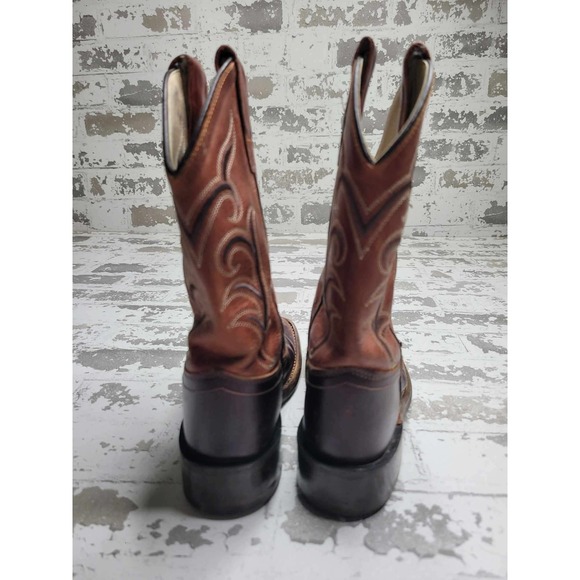 3692 Old West Cowboy Boots Square Toe Boy's 13 - Picture 6 of 6